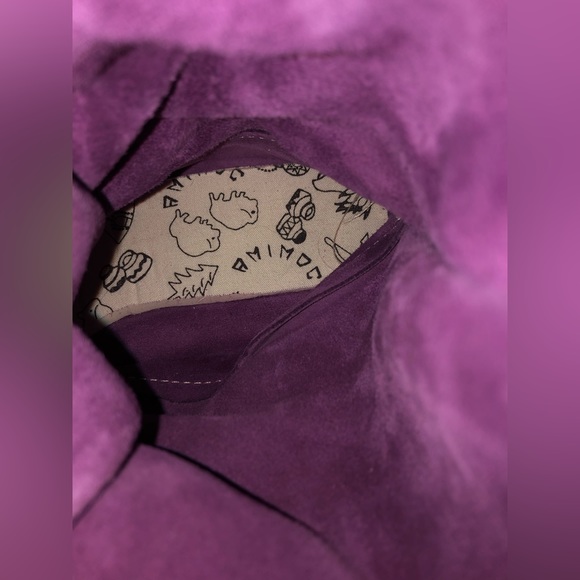 💜 Amimoc Purple Suede Fringe Boots 💜 - Picture 9 of 12